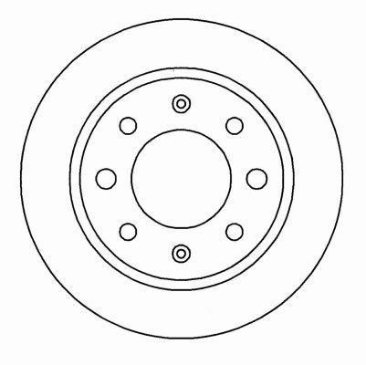 Alanko 304700 Rear brake disc, non-ventilated 304700