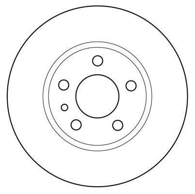 Alanko 304681 Rear brake disc, non-ventilated 304681