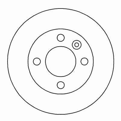 Alanko 304679 Unventilated front brake disc 304679