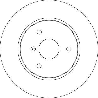 Alanko 304678 Unventilated front brake disc 304678