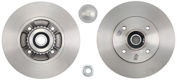 Alanko 304615 Rear brake disc, non-ventilated 304615