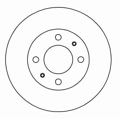 Alanko 304530 Unventilated front brake disc 304530