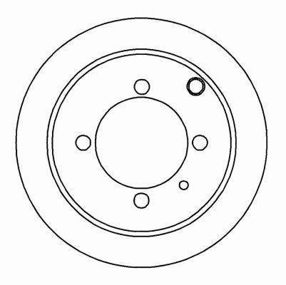 Alanko 304529 Rear brake disc, non-ventilated 304529