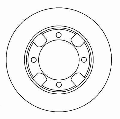 Alanko 304525 Front brake disc ventilated 304525