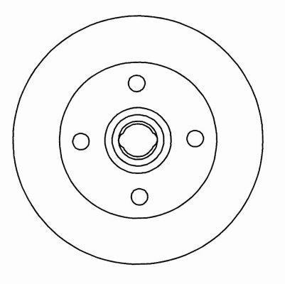 Alanko 304512 Rear brake disc, non-ventilated 304512