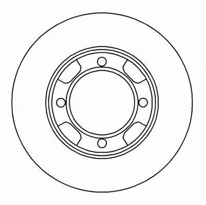 Alanko 304508 Unventilated front brake disc 304508