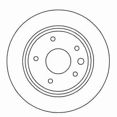 Alanko 304485 Rear ventilated brake disc 304485