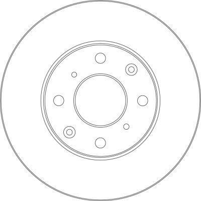 Alanko 304470 Unventilated front brake disc 304470