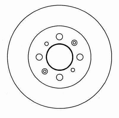 Alanko 304468 Unventilated front brake disc 304468