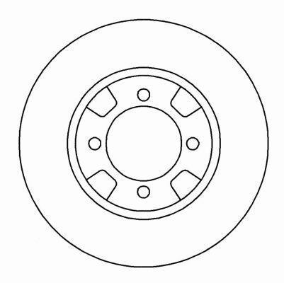Alanko 304465 Unventilated front brake disc 304465