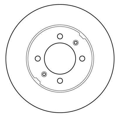 Alanko 304453 Unventilated front brake disc 304453