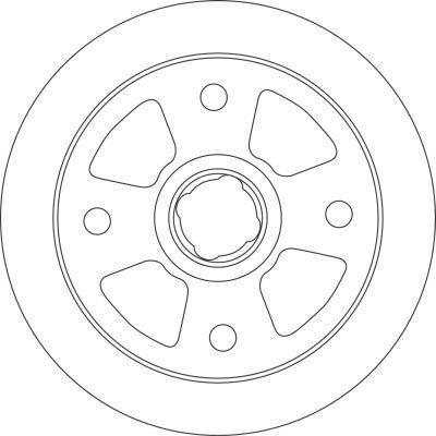 Alanko 304423 Rear brake disc, non-ventilated 304423