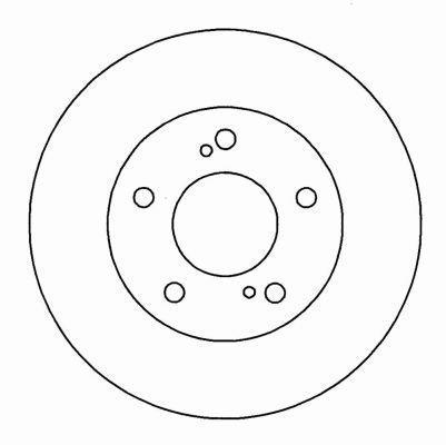 Alanko 303977 Unventilated front brake disc 303977