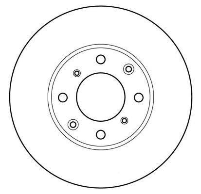 Alanko 303853 Unventilated front brake disc 303853