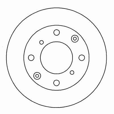 Alanko 303850 Unventilated front brake disc 303850