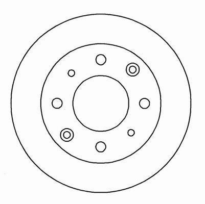 Alanko 303832 Unventilated front brake disc 303832