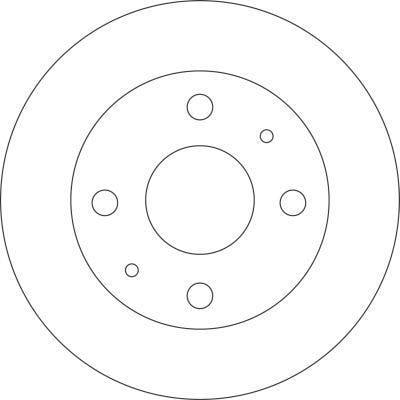 Alanko 303804 Unventilated front brake disc 303804