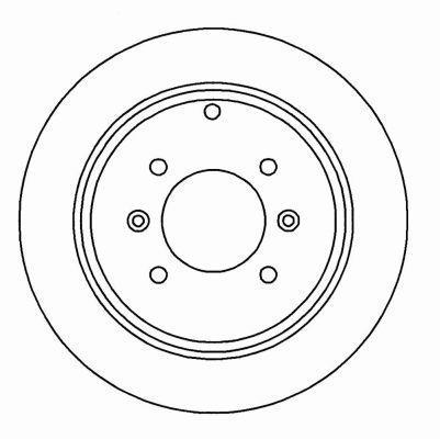 Alanko 303583 Rear brake disc, non-ventilated 303583