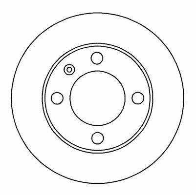 Alanko 303582 Rear brake disc, non-ventilated 303582