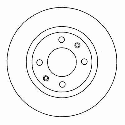 Alanko 303571 Rear brake disc, non-ventilated 303571