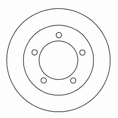 Alanko 303156 Unventilated front brake disc 303156