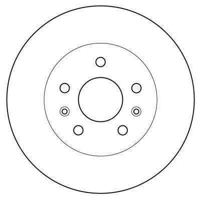 Alanko 303154 Unventilated front brake disc 303154