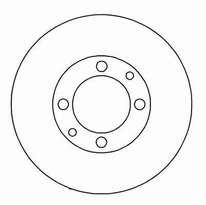 Alanko 303144 Unventilated front brake disc 303144