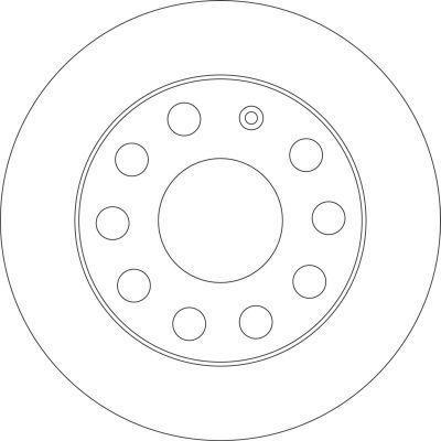 Alanko 303114 Rear brake disc, non-ventilated 303114