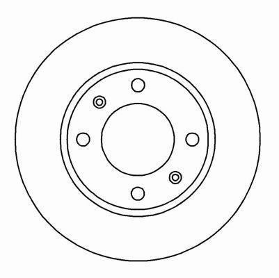 Alanko 303087 Rear brake disc, non-ventilated 303087