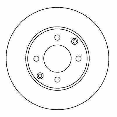 Alanko 303086 Unventilated front brake disc 303086