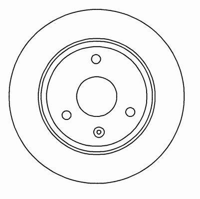 Alanko 303085 Unventilated front brake disc 303085
