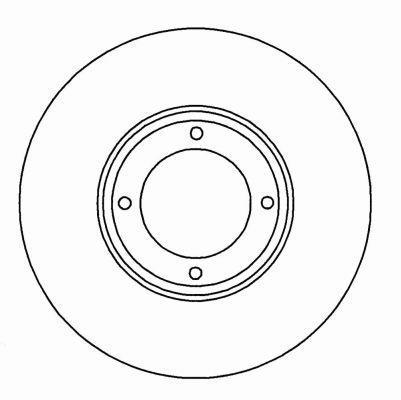 Alanko 303045 Unventilated front brake disc 303045