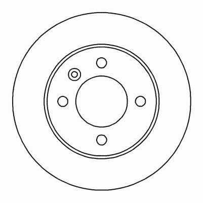 Alanko 302974 Unventilated front brake disc 302974