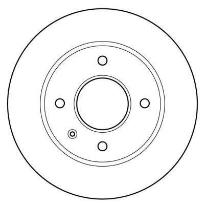 Alanko 302961 Unventilated front brake disc 302961