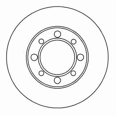 Alanko 302914 Unventilated front brake disc 302914