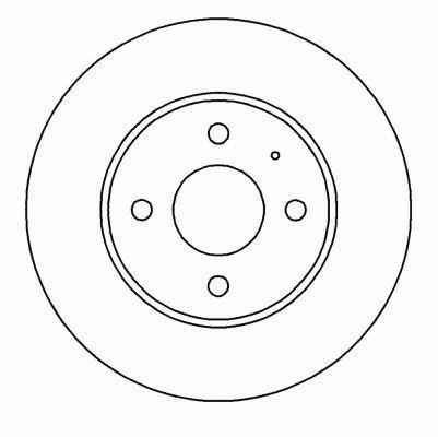 Alanko 302928 Unventilated front brake disc 302928