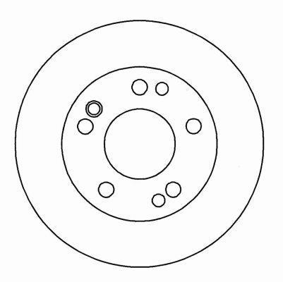 Alanko 304803 Unventilated front brake disc 304803
