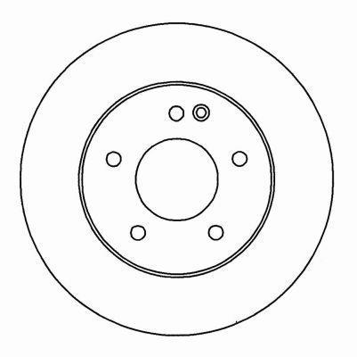 Alanko 304806 Unventilated front brake disc 304806