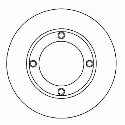 Alanko 304814 Unventilated front brake disc 304814