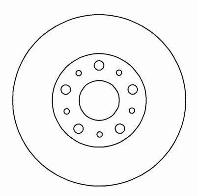 Alanko 304852 Front brake disc ventilated 304852