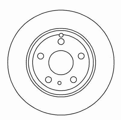 Alanko 304853 Rear brake disc, non-ventilated 304853