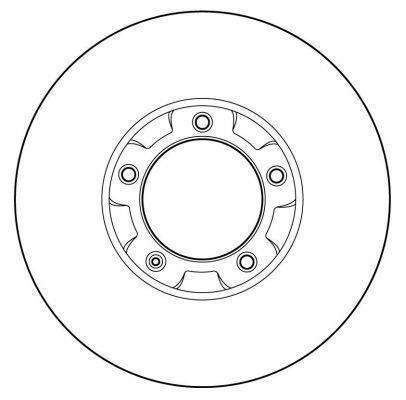 Alanko 304860 Unventilated front brake disc 304860