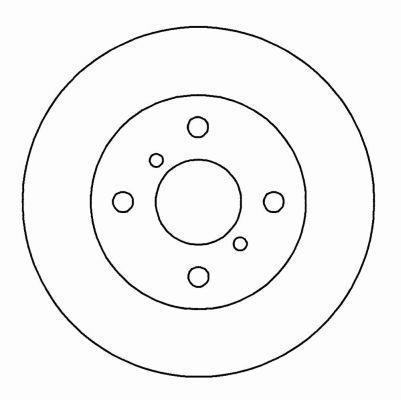 Alanko 303713 Unventilated front brake disc 303713