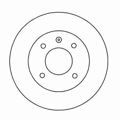 Alanko 304270 Unventilated front brake disc 304270