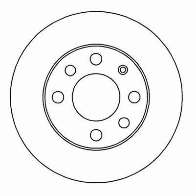 Alanko 304321 Unventilated front brake disc 304321