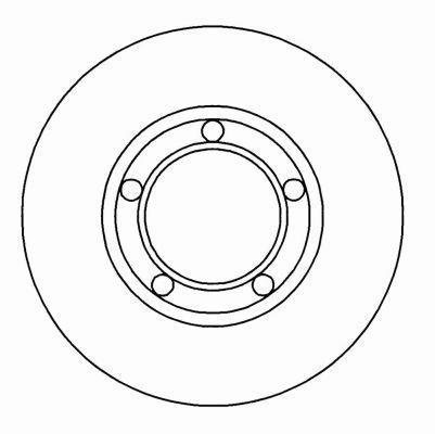 Alanko 304074 Unventilated front brake disc 304074