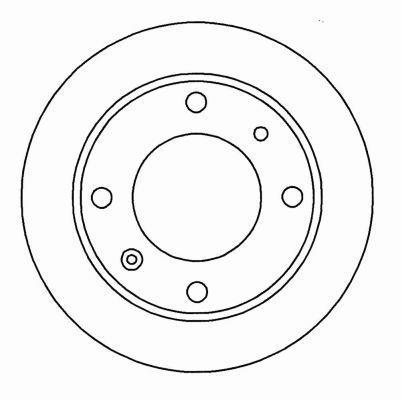 Alanko 304358 Rear brake disc, non-ventilated 304358