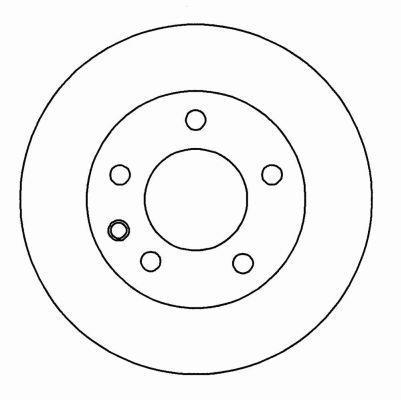 Alanko 304081 Unventilated front brake disc 304081