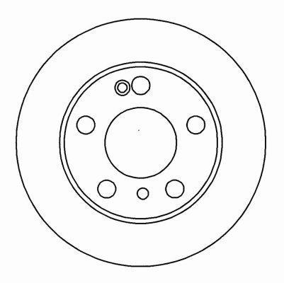 Alanko 304361 Rear brake disc, non-ventilated 304361