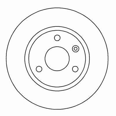 Alanko 304362 Unventilated front brake disc 304362